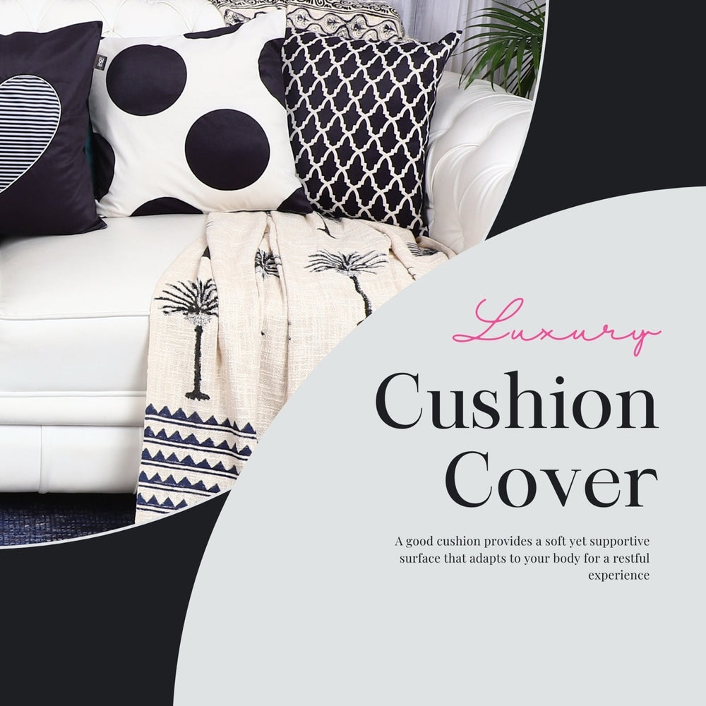 The Monochrome Edit – Designer Cushion Collection – Set of 5