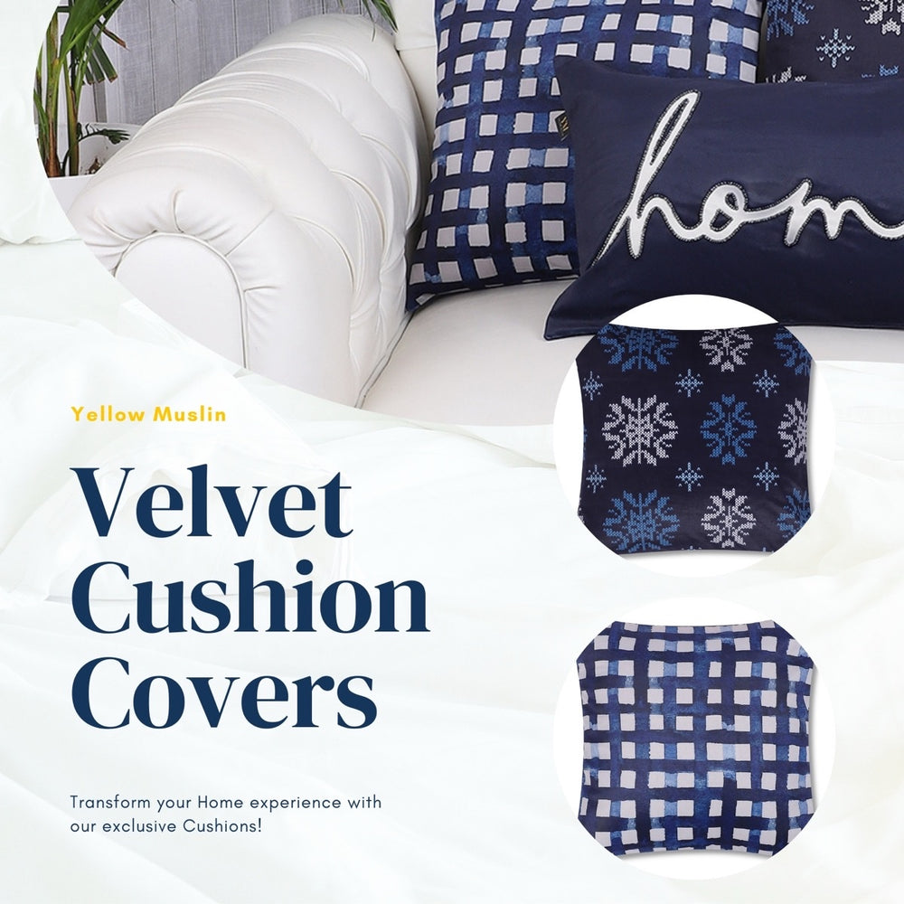 Indigo Home Collection – Handcrafted Cushion Covers – Set of 5