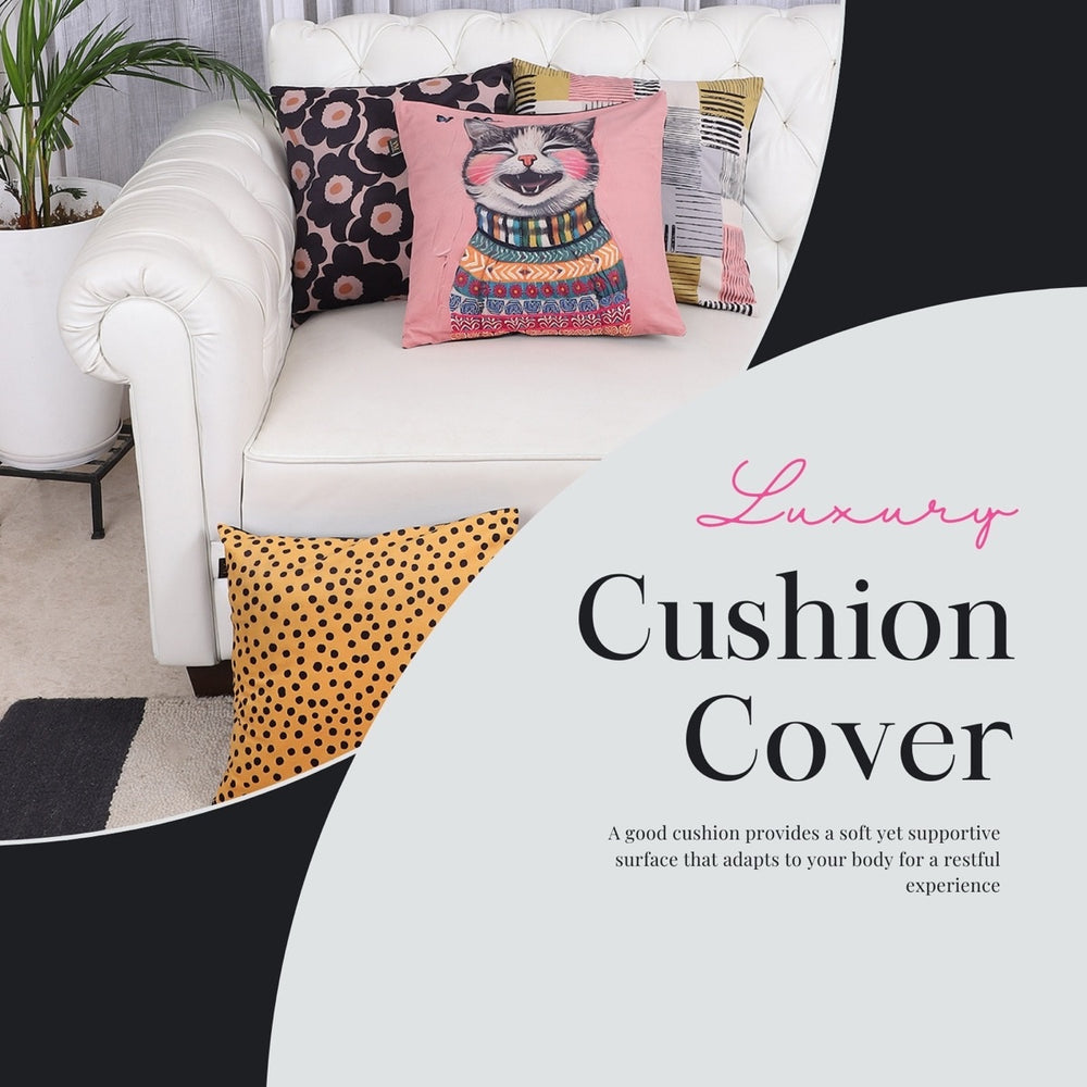 Whimsical Cat & Co. Cushion Covers – Set of 5