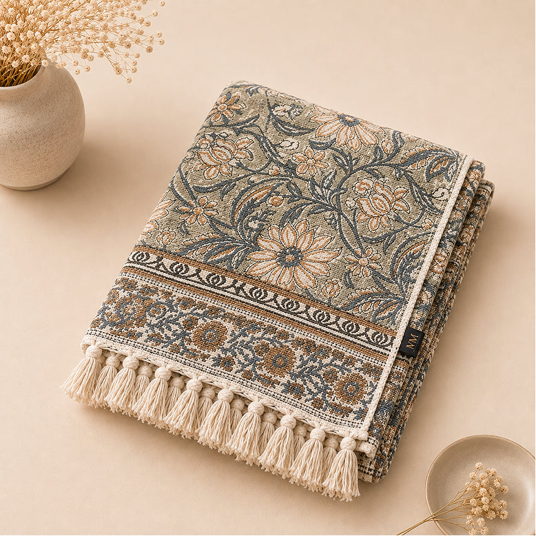 Persian Garden Cotton Throw