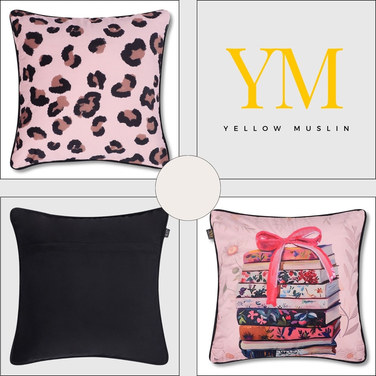 Curated Stories Hand Embroidered Velvet Cushion Covers – Set of 3