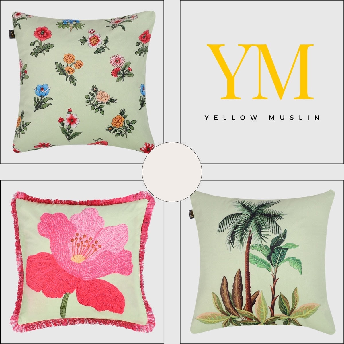The Garden Bloom Edit – Cushion Collection – Set of 5