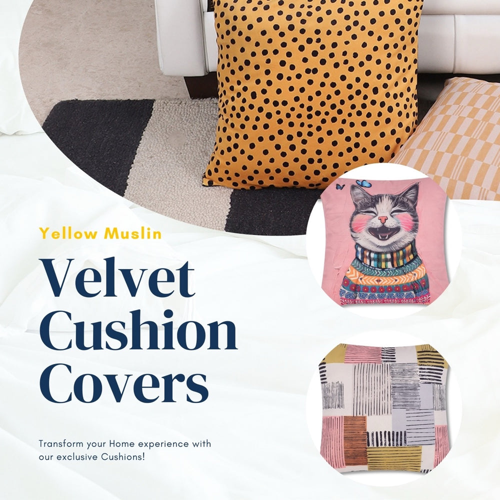 Whimsical Cat & Co. Cushion Covers – Set of 5