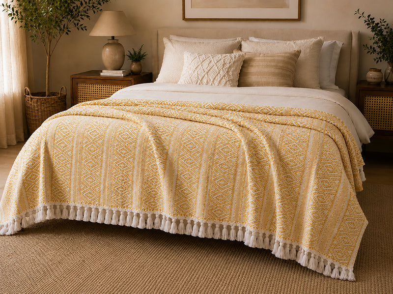 Marigold Heritage Handwoven Throw