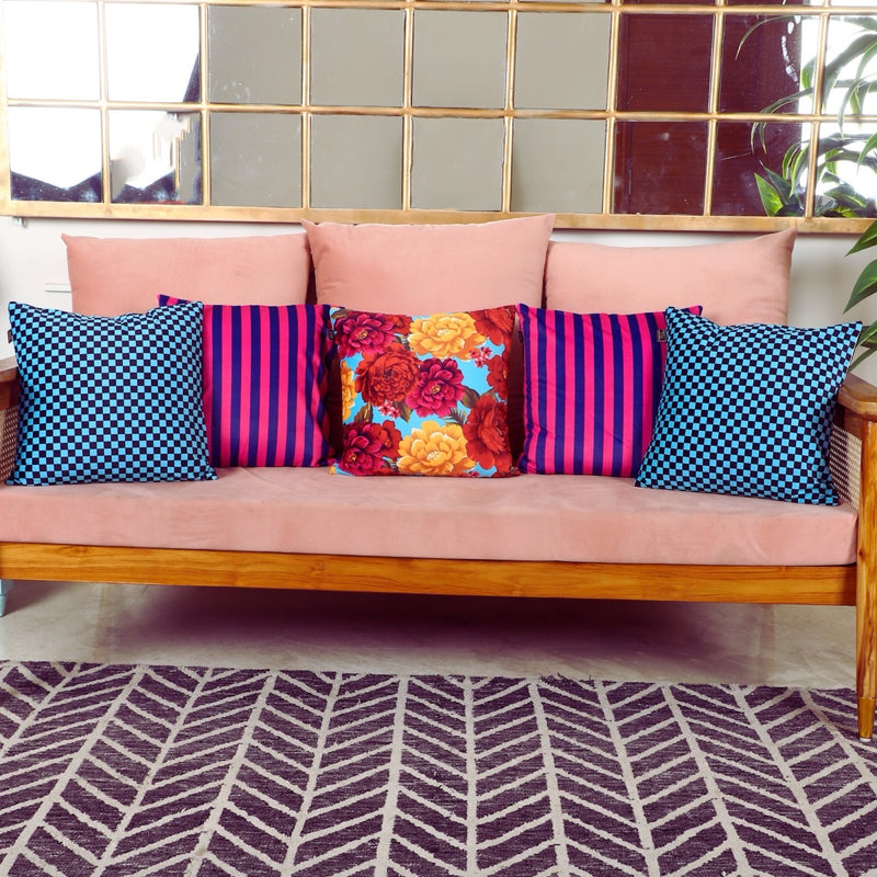 The Eclectic Edit – Designer Cushion Collection – Set of 5