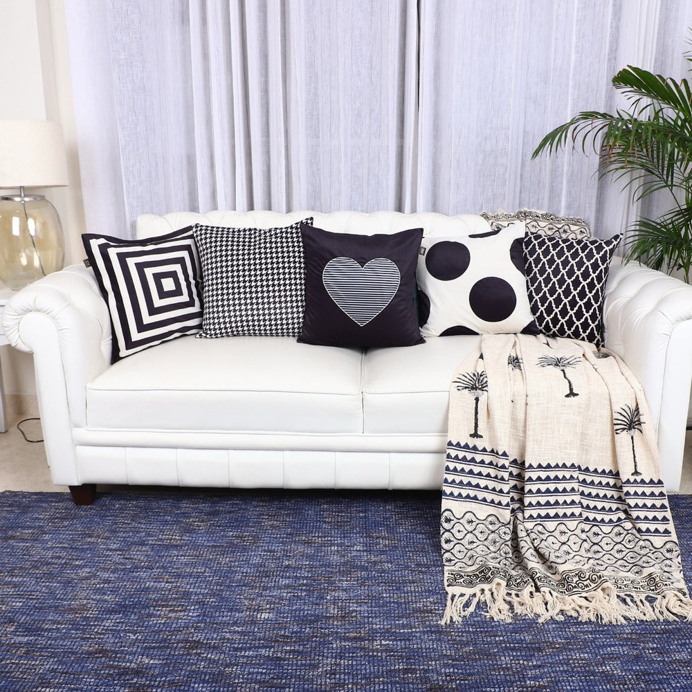 The Monochrome Edit – Designer Cushion Collection – Set of 5
