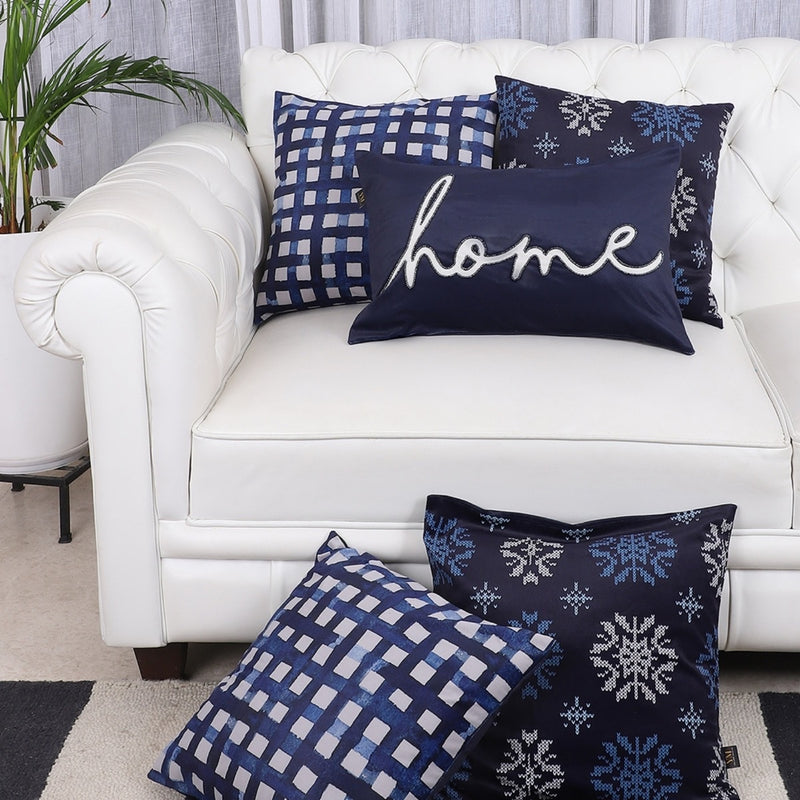 Indigo Home Collection – Handcrafted Cushion Covers – Set of 5