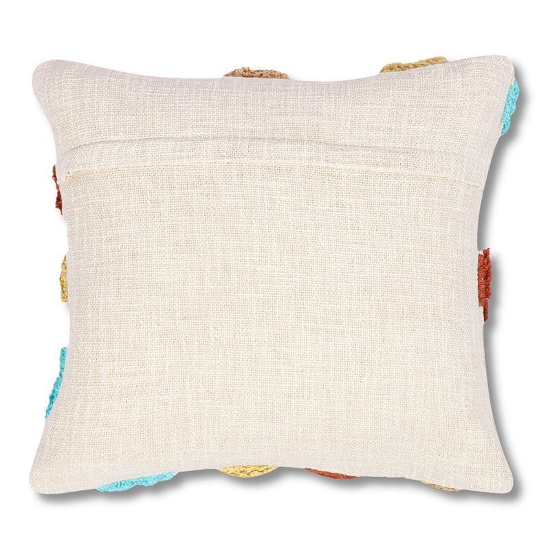 Hand Tufted Cotton Rainbow Cushion Covers – Set of 2