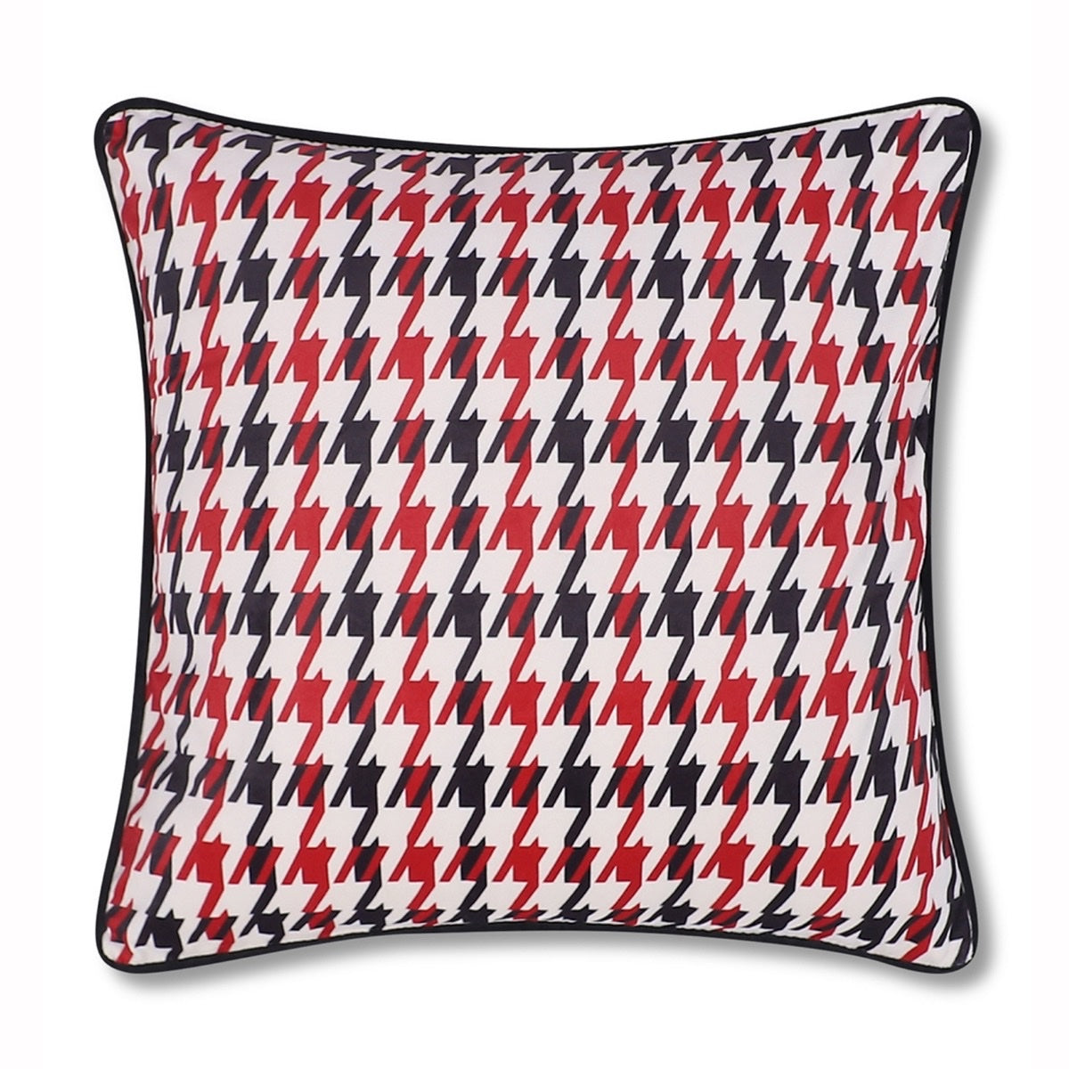 Hand Embroidered Poppy Velvet Cushion Covers – Set of 3