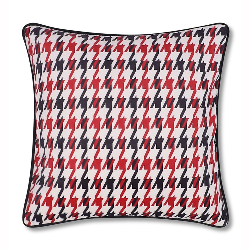 Hand Embroidered Poppy Velvet Cushion Covers – Set of 3