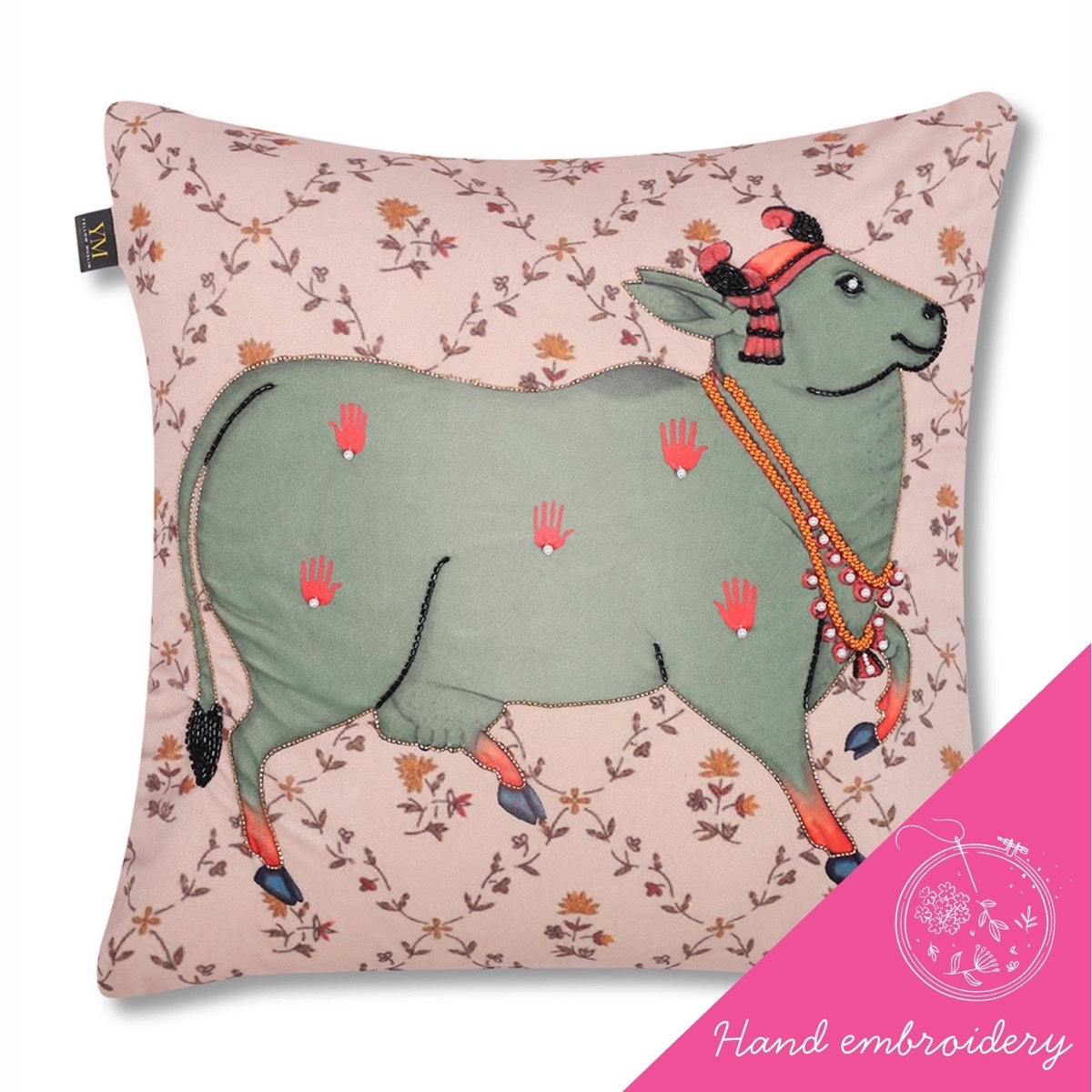 The Nandi Collection – Hand Embroidered Cushion Covers – Set of 5
