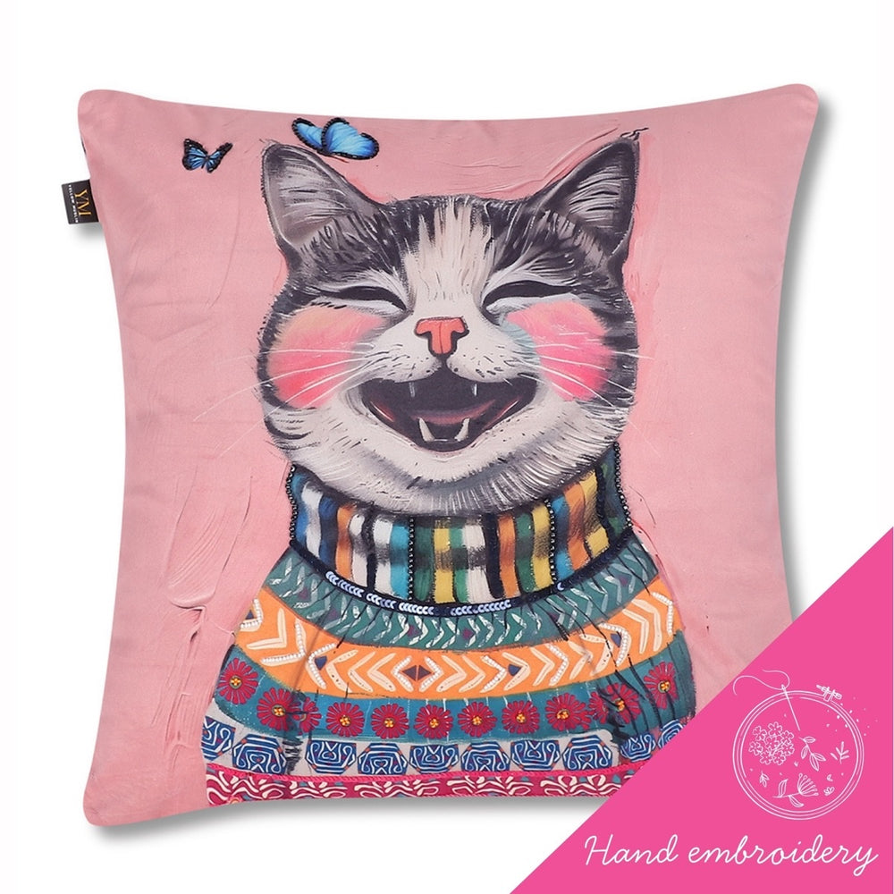 Whimsical Cat & Co. Cushion Covers – Set of 5