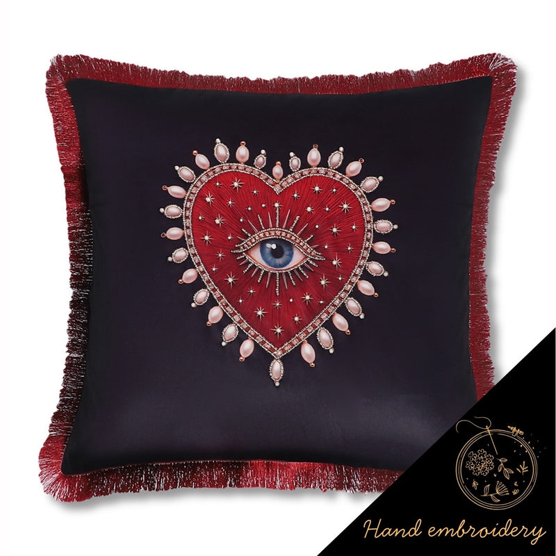 Evil Eye Heritage Velvet Cushion Cover – Set of 3