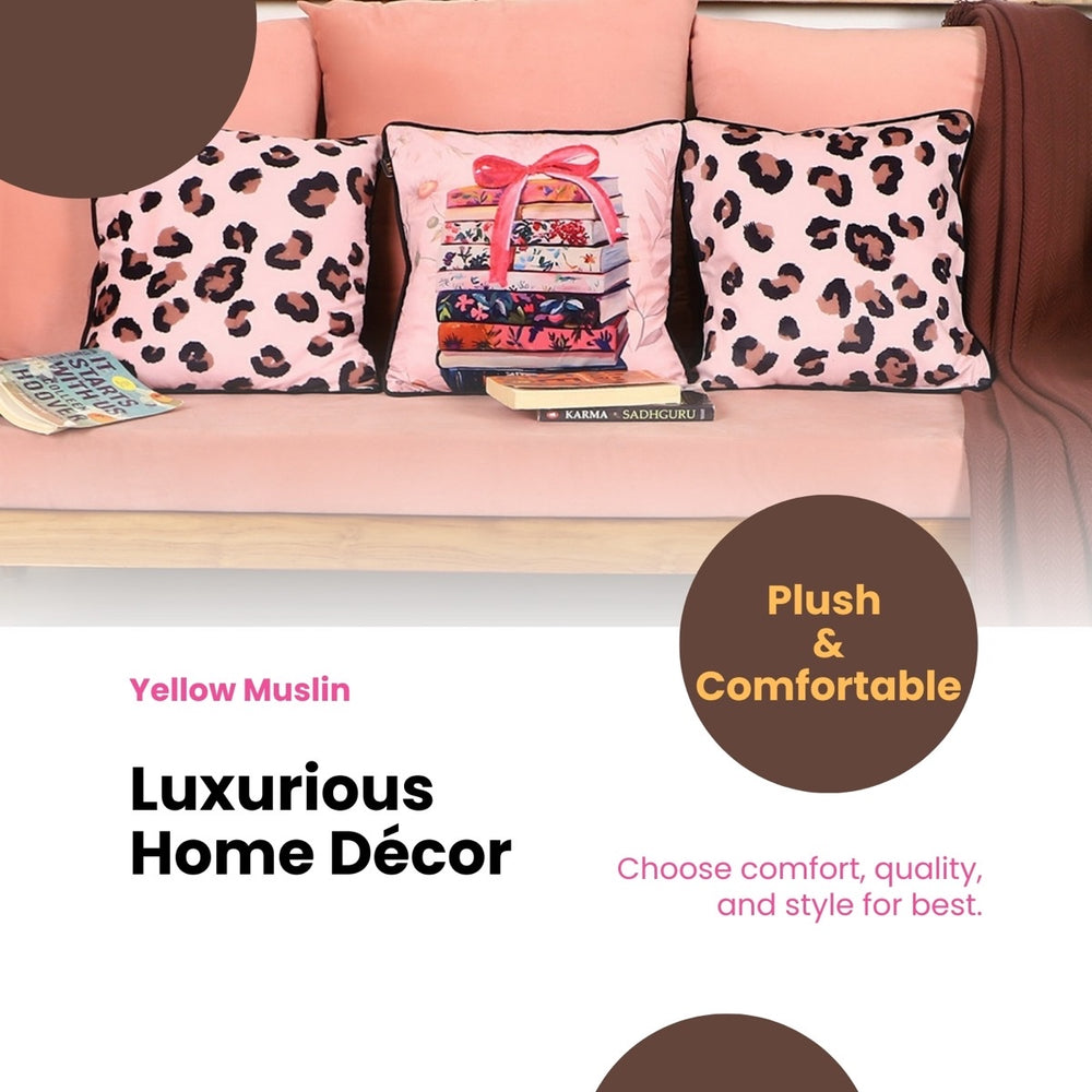 Curated Stories Hand Embroidered Velvet Cushion Covers – Set of 3