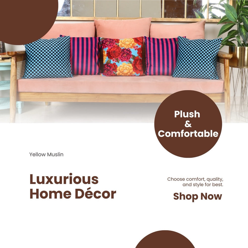 The Eclectic Edit – Designer Cushion Collection – Set of 5