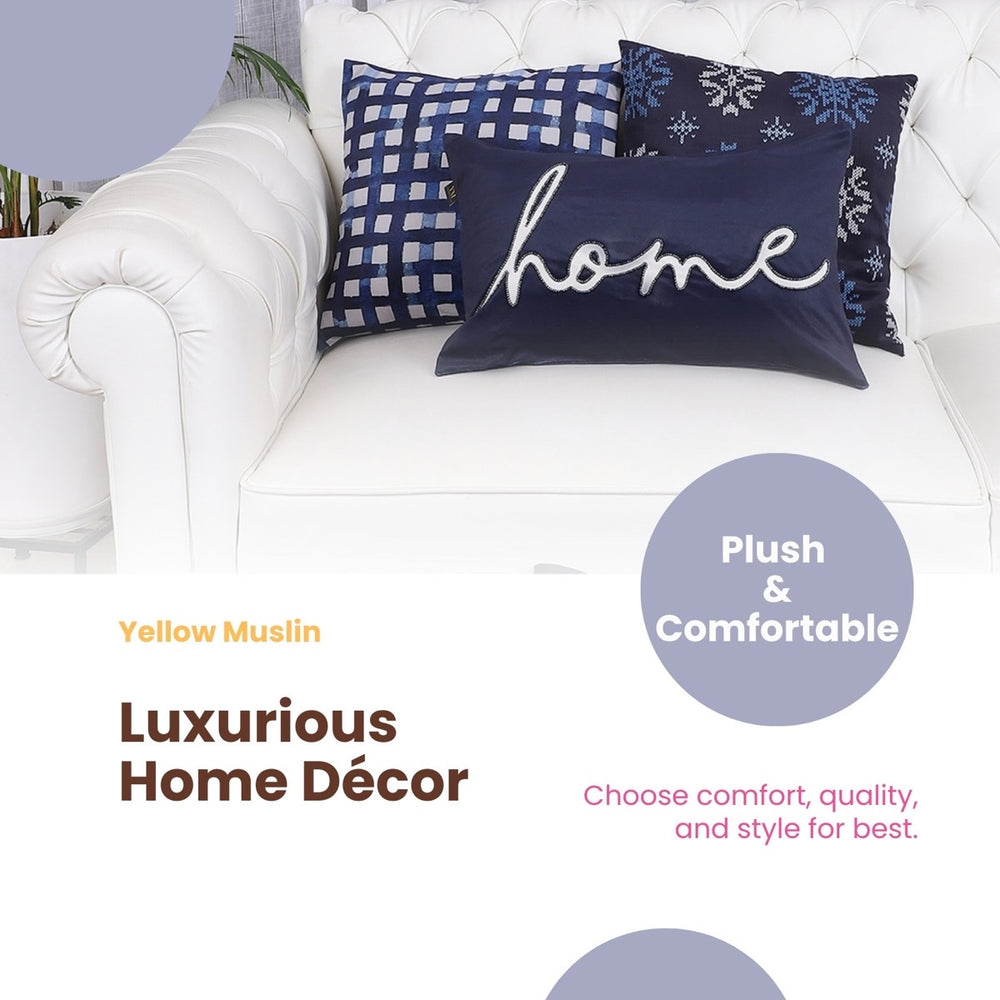 Indigo Home Collection – Handcrafted Cushion Covers – Set of 5
