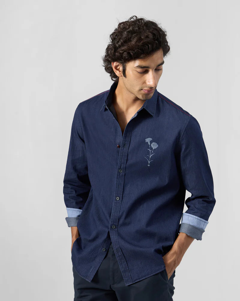Classic Shirt - Cotton Denim Classic Fit