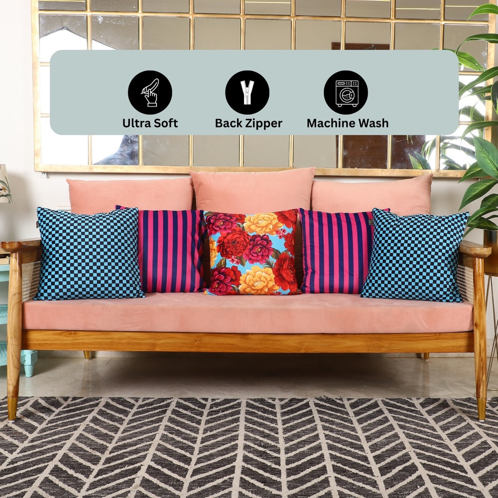 The Eclectic Edit – Designer Cushion Collection – Set of 5