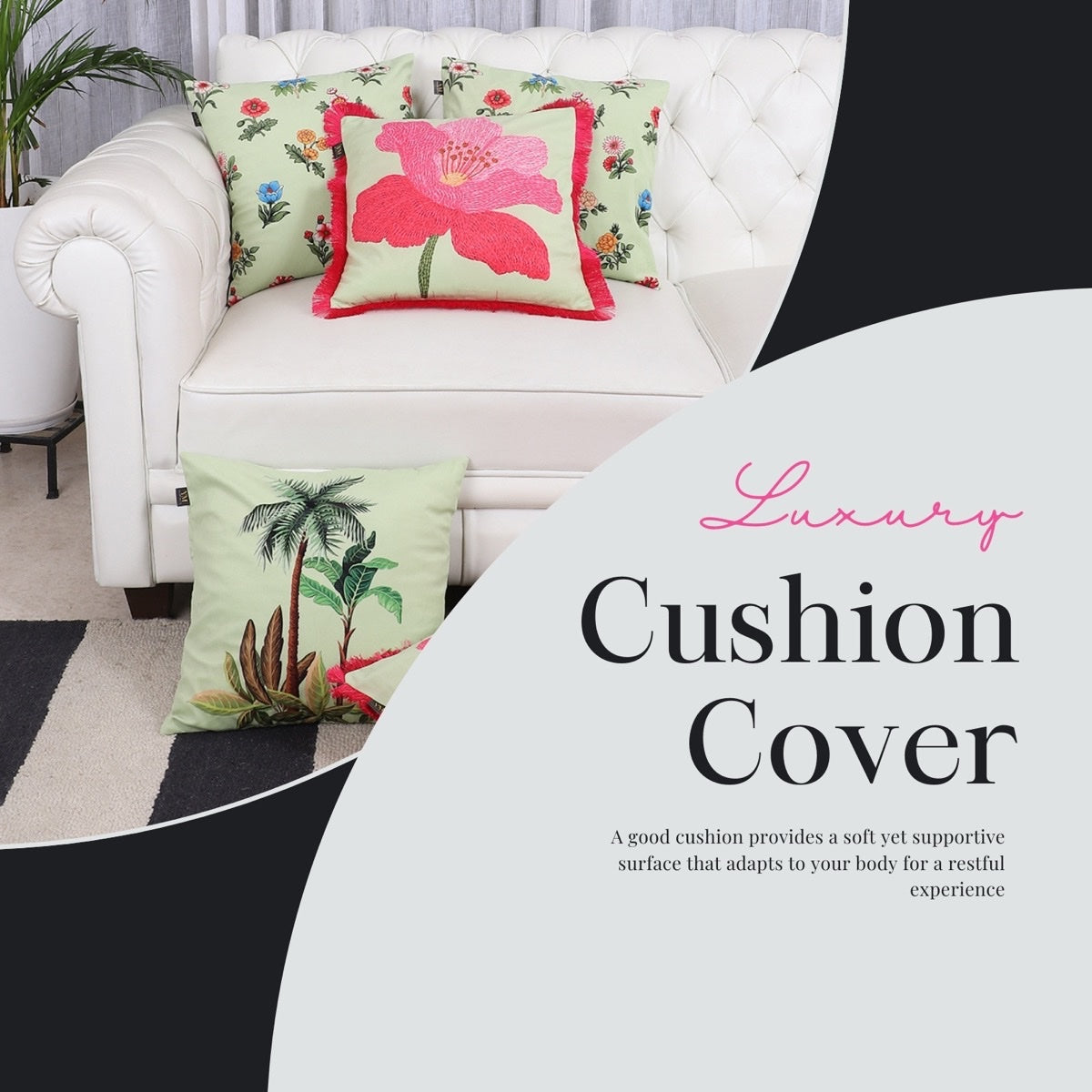The Garden Bloom Edit – Cushion Collection – Set of 5