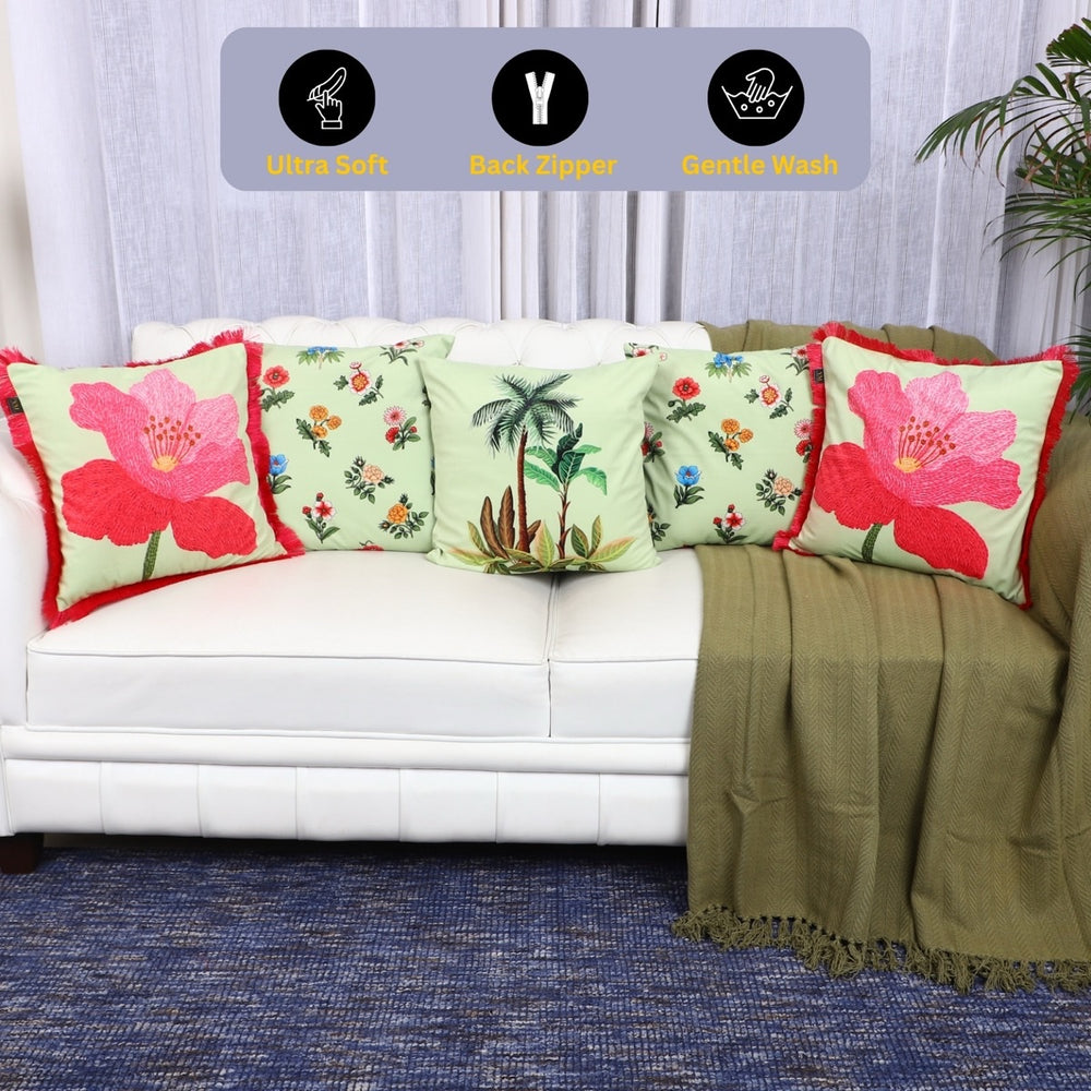 The Garden Bloom Edit – Cushion Collection – Set of 5