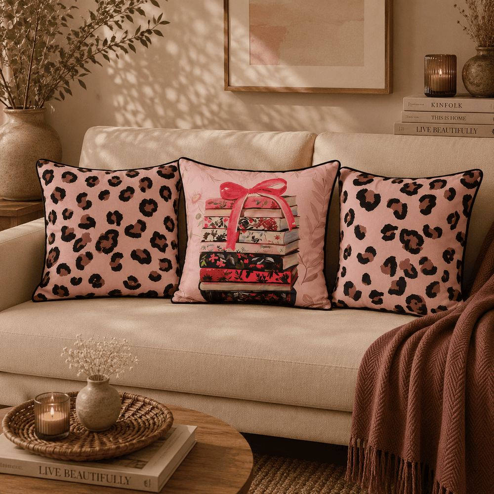 Curated Stories Hand Embroidered Velvet Cushion Covers – Set of 3