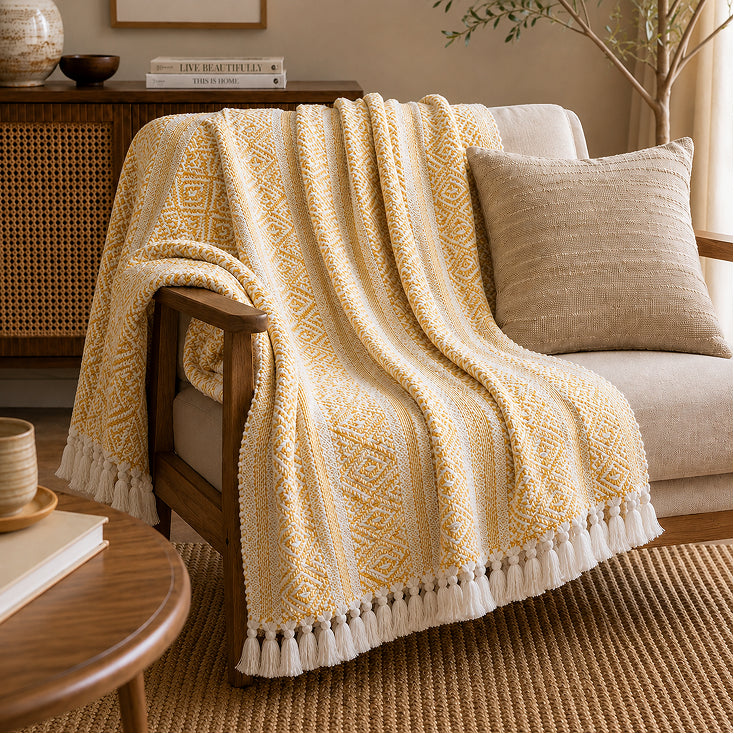 Marigold Heritage Handwoven Throw