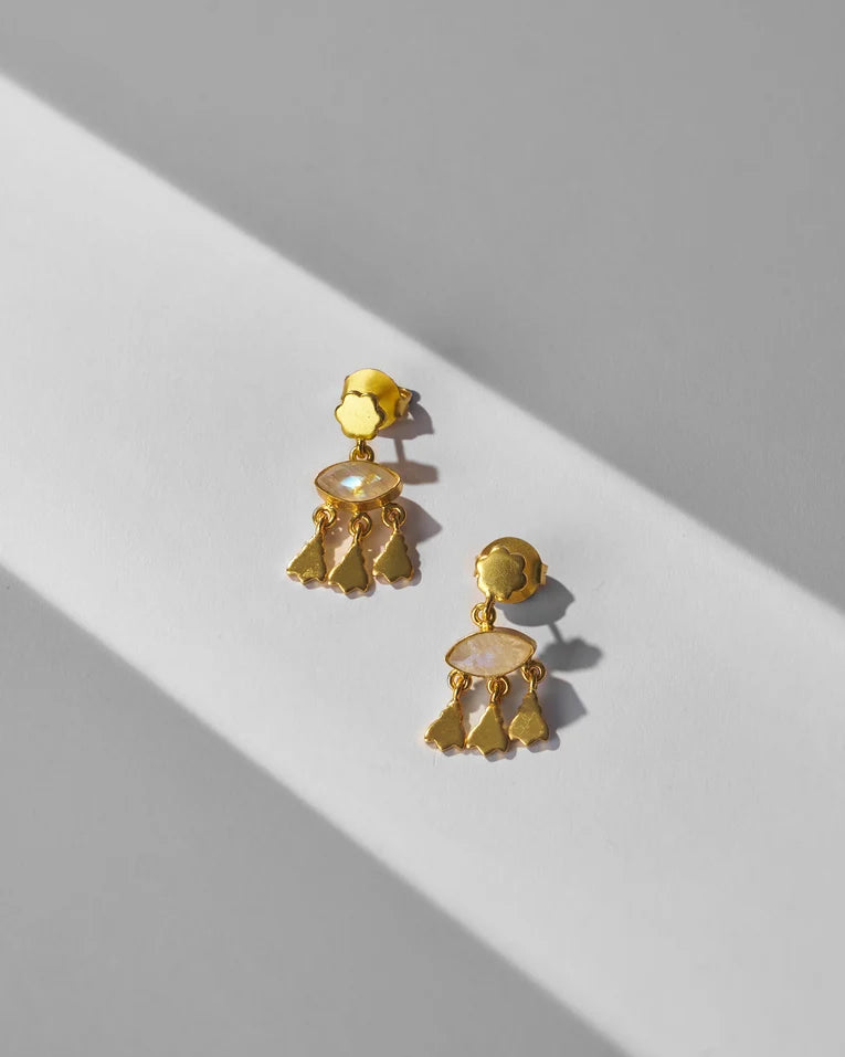 Jhalak Earrings- Grey