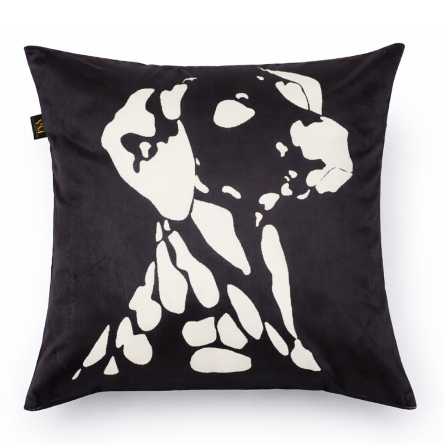 Black & White Dog Cushion Cover