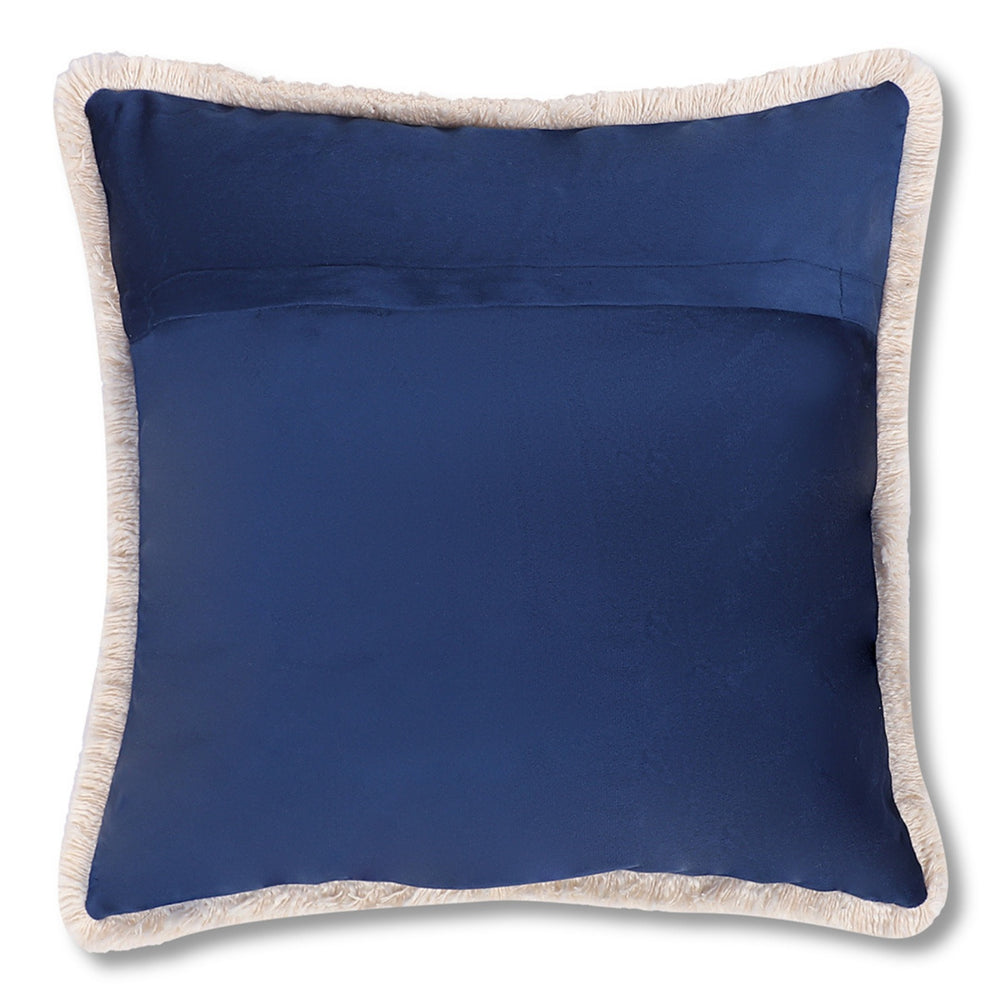 Navy Floral Velvet Cushion Covers – Set of 2