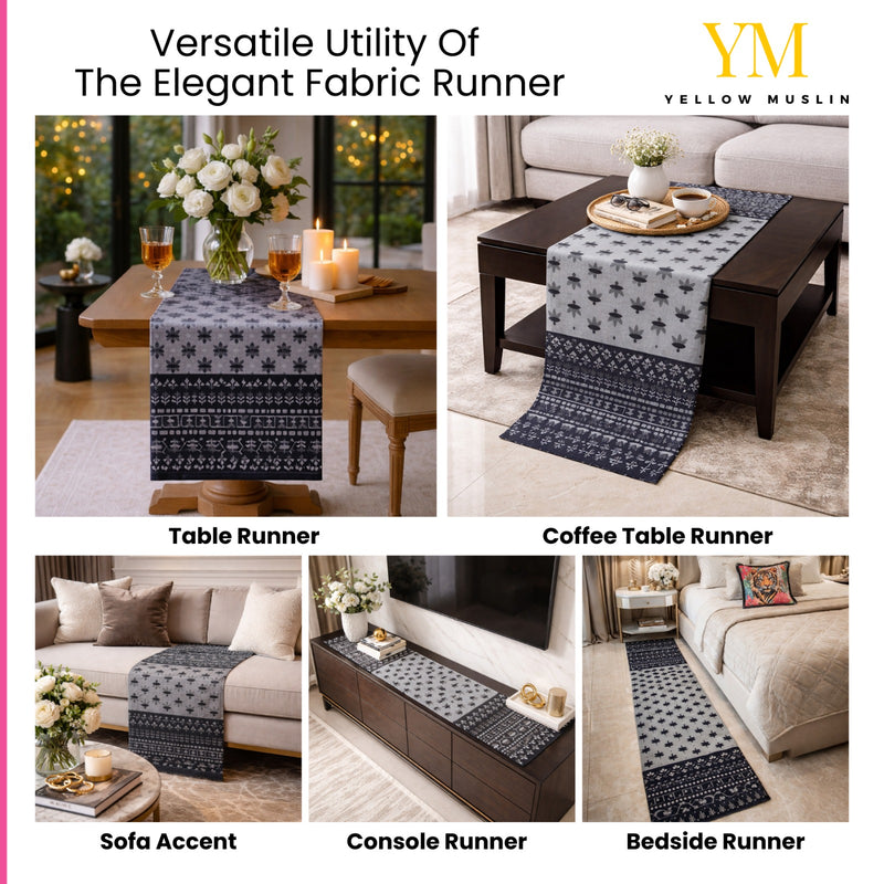 Noir Artisan Handcrafted Table Runner