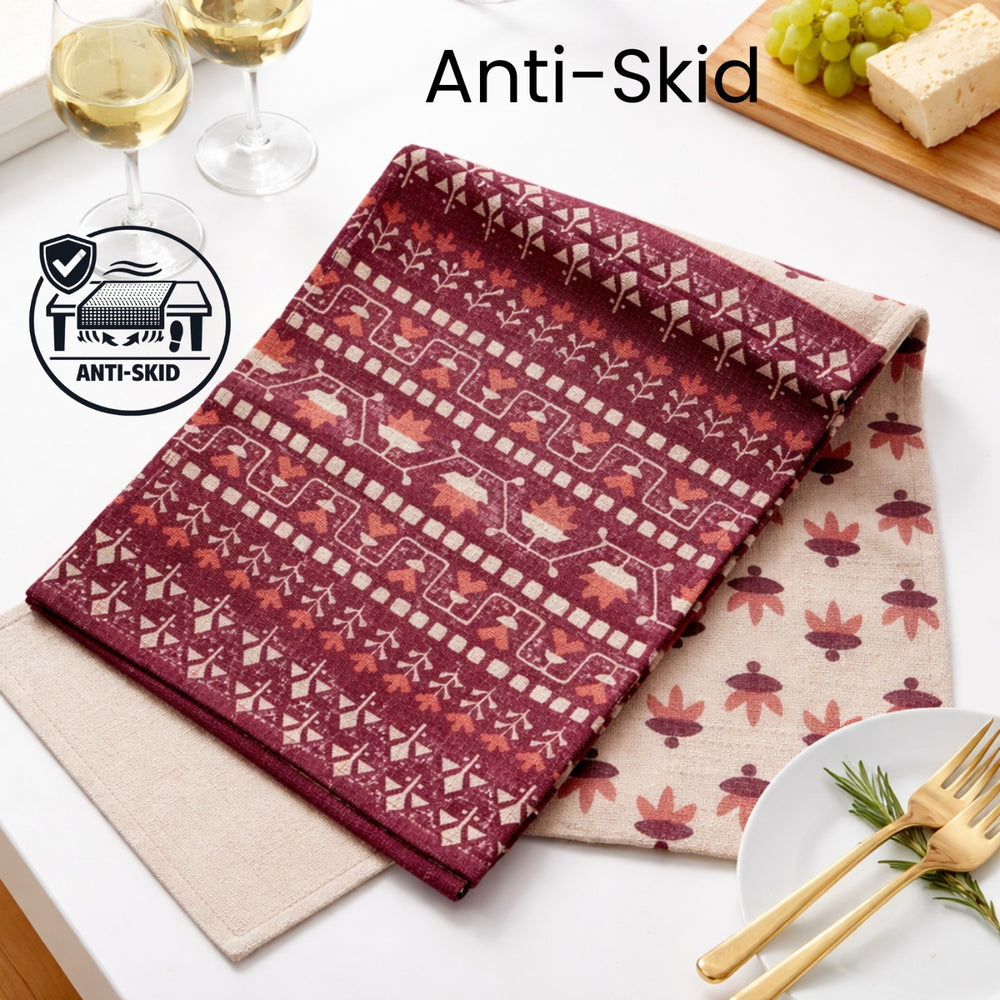 Rustic Heritage Cotton Table Runner