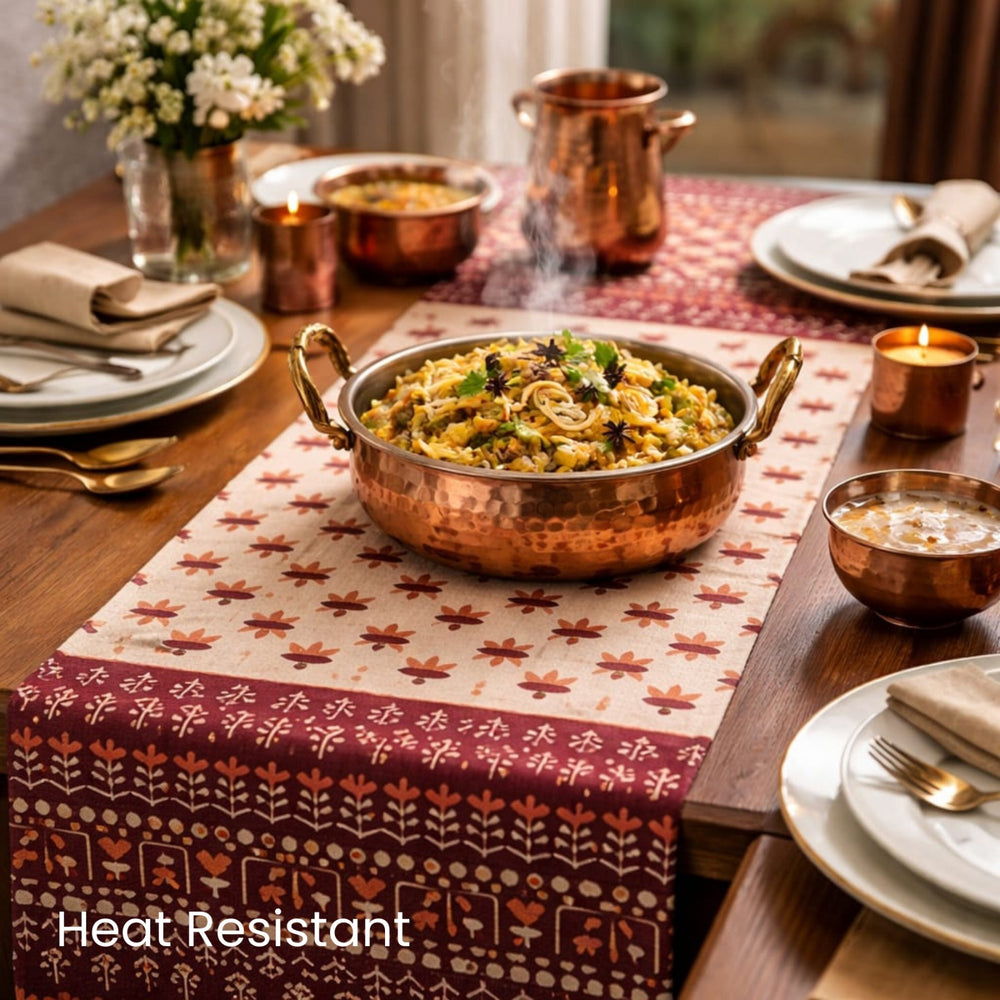 Rustic Heritage Cotton Table Runner
