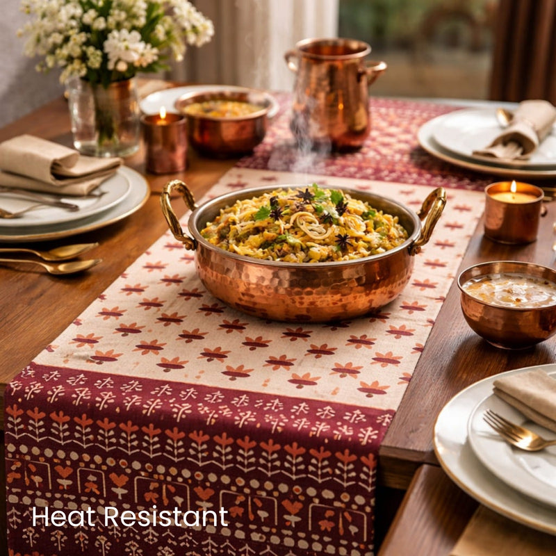 Rustic Heritage Cotton Table Runner