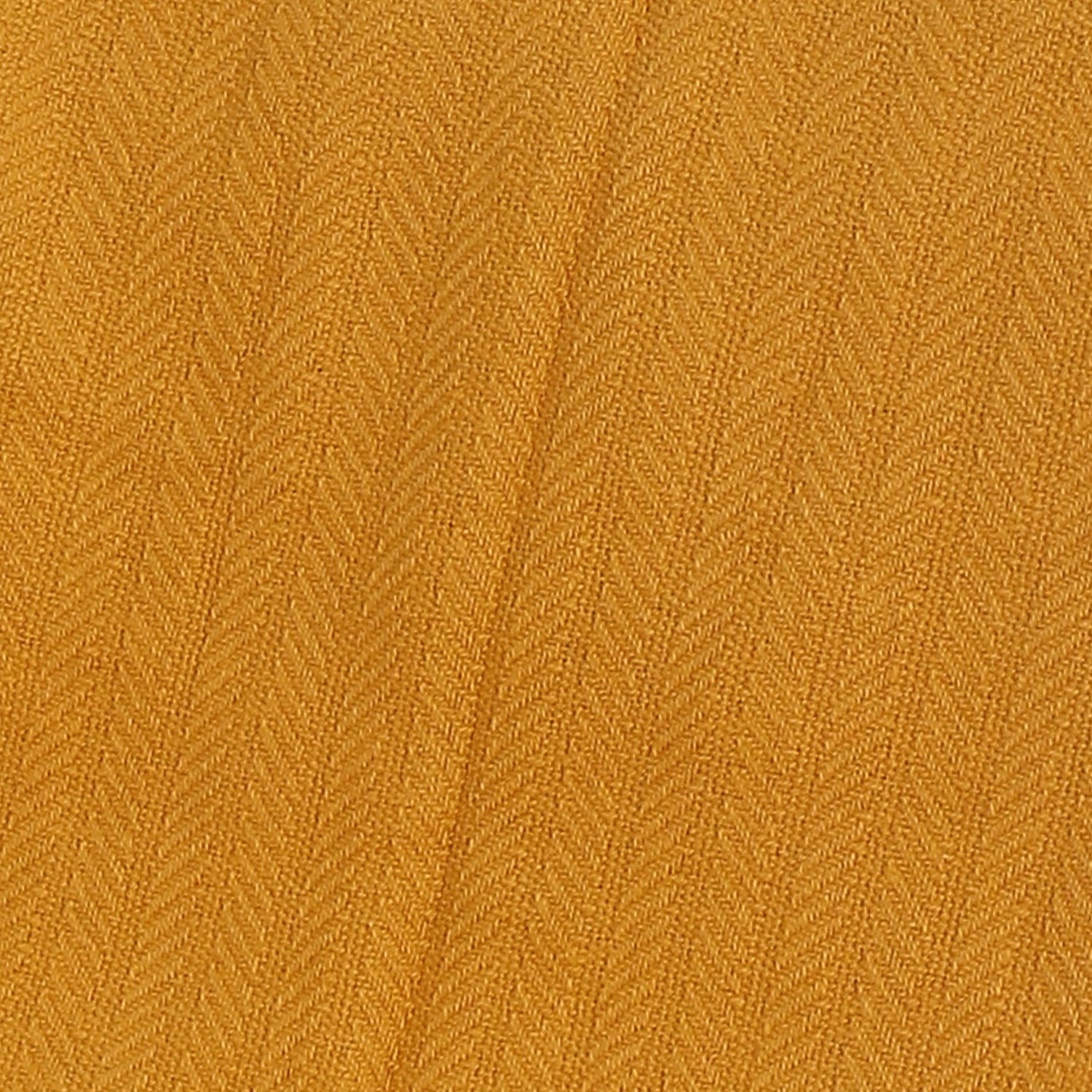 Mustard Herringbone Textured Throw