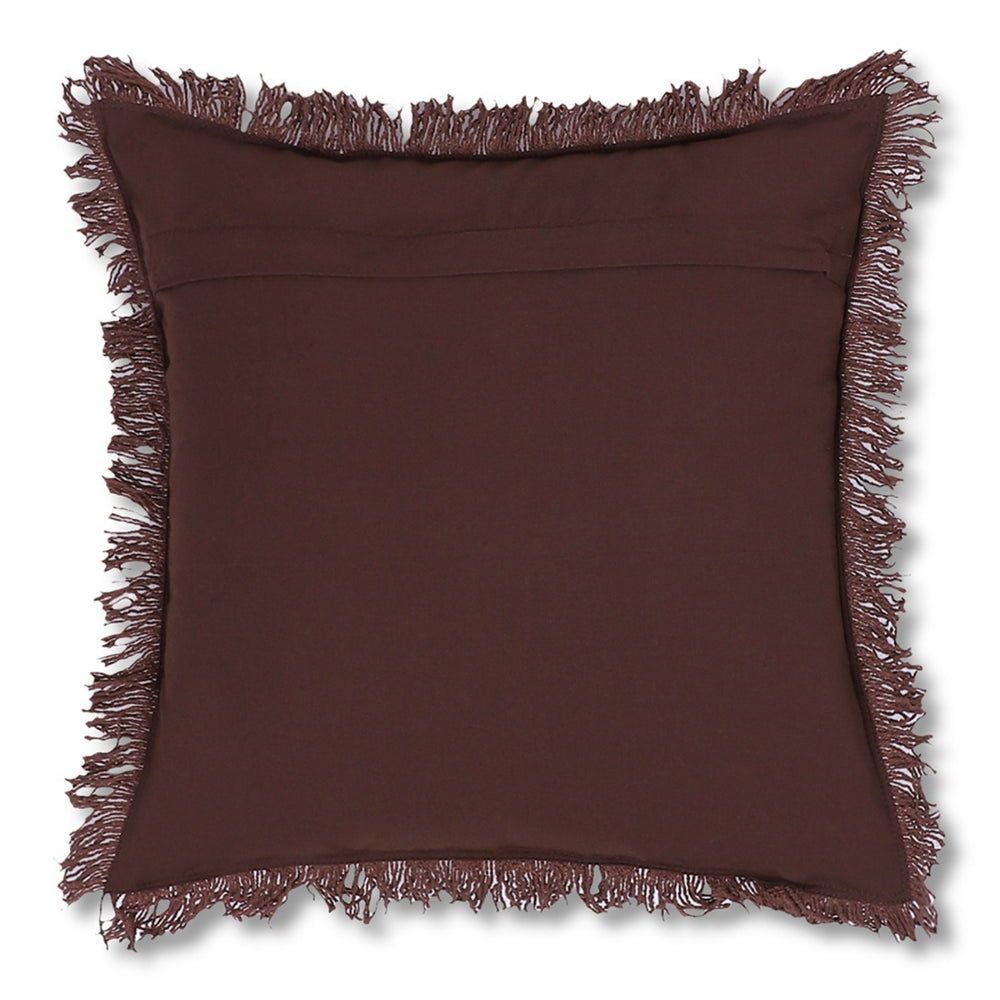 Chocolate Brown Herringbone Cushion Covers – Set of 2