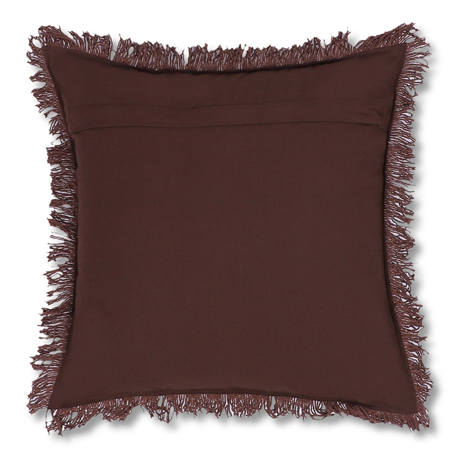 Chocolate Brown Herringbone Cushion Covers – Set of 2