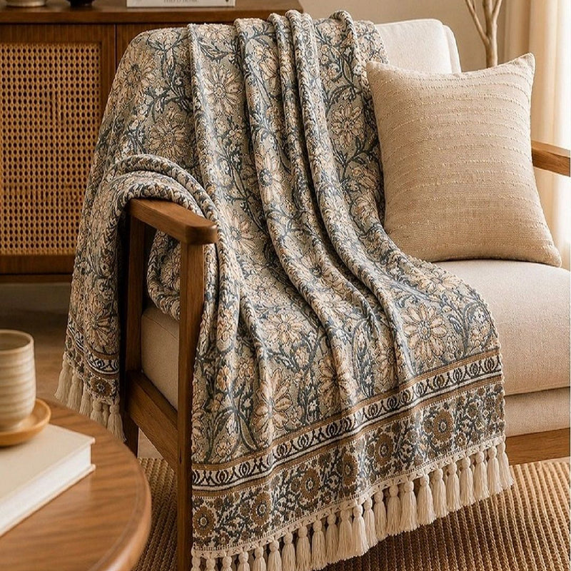 Persian Garden Cotton Throw