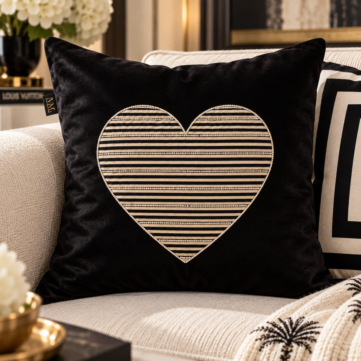 The Monochrome Edit – Designer Cushion Collection – Set of 5