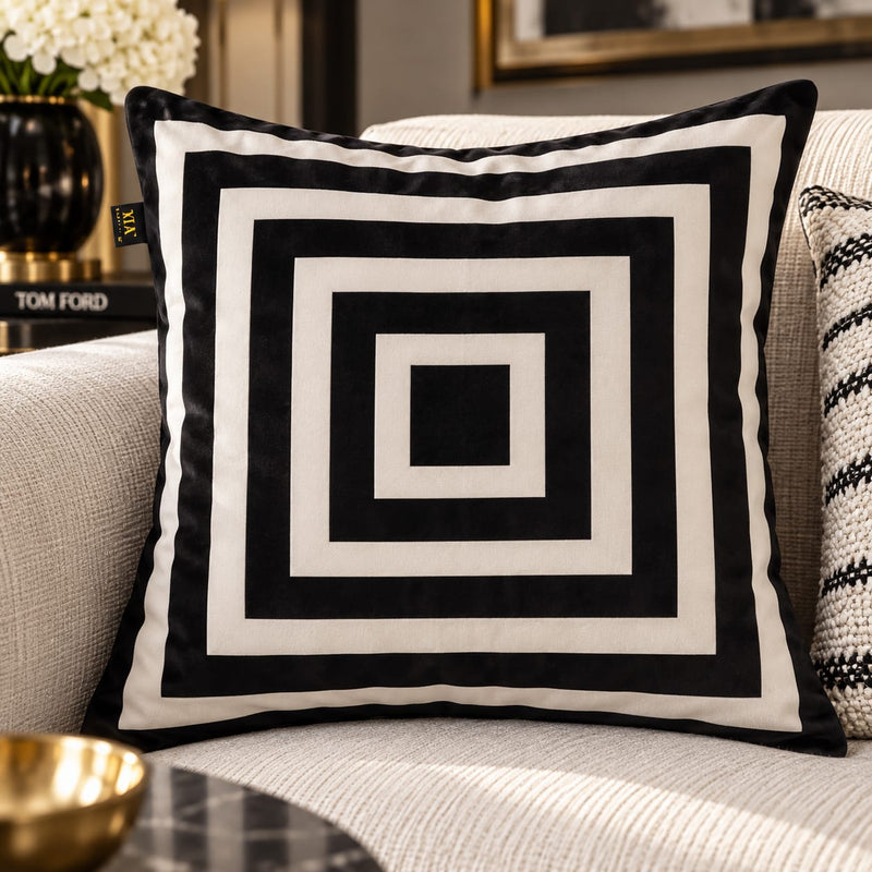 The Monochrome Edit – Designer Cushion Collection – Set of 5