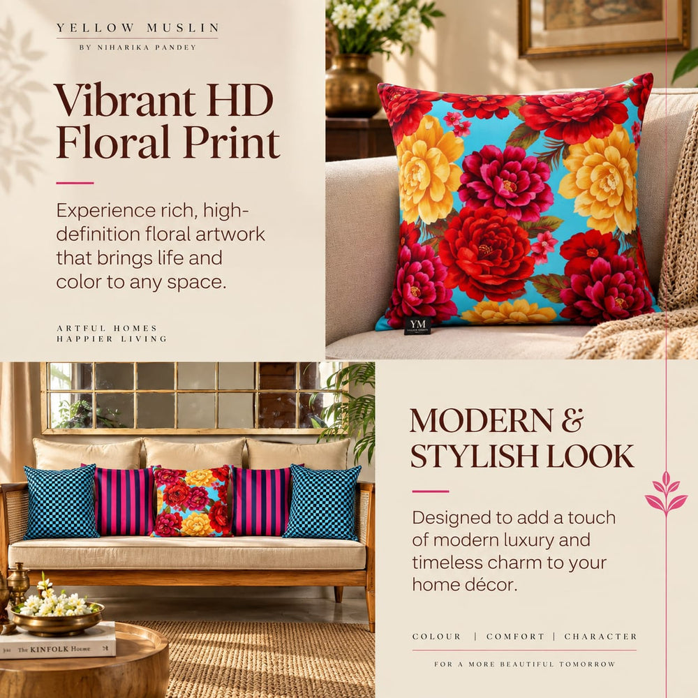 The Eclectic Edit – Designer Cushion Collection – Set of 5