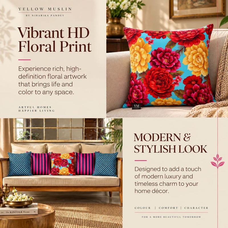 The Eclectic Edit – Designer Cushion Collection – Set of 5