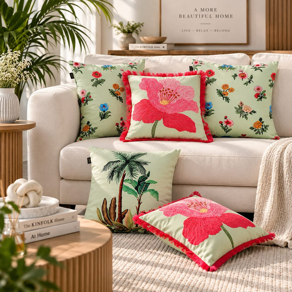 The Garden Bloom Edit – Cushion Collection – Set of 5