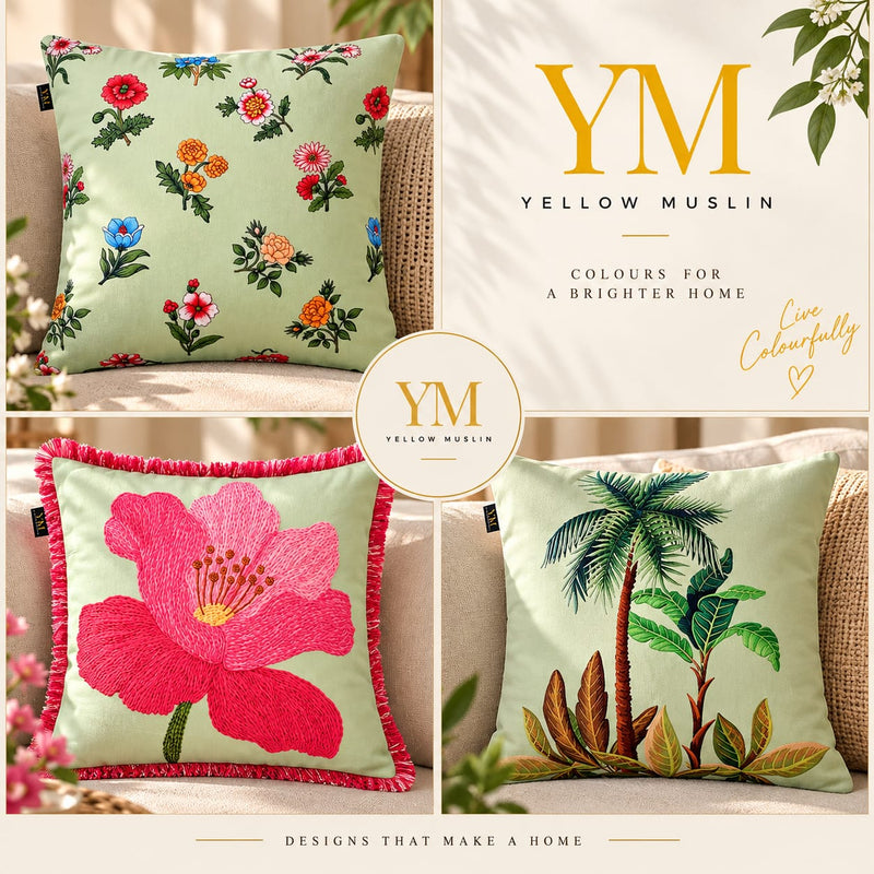 The Garden Bloom Edit – Cushion Collection – Set of 5