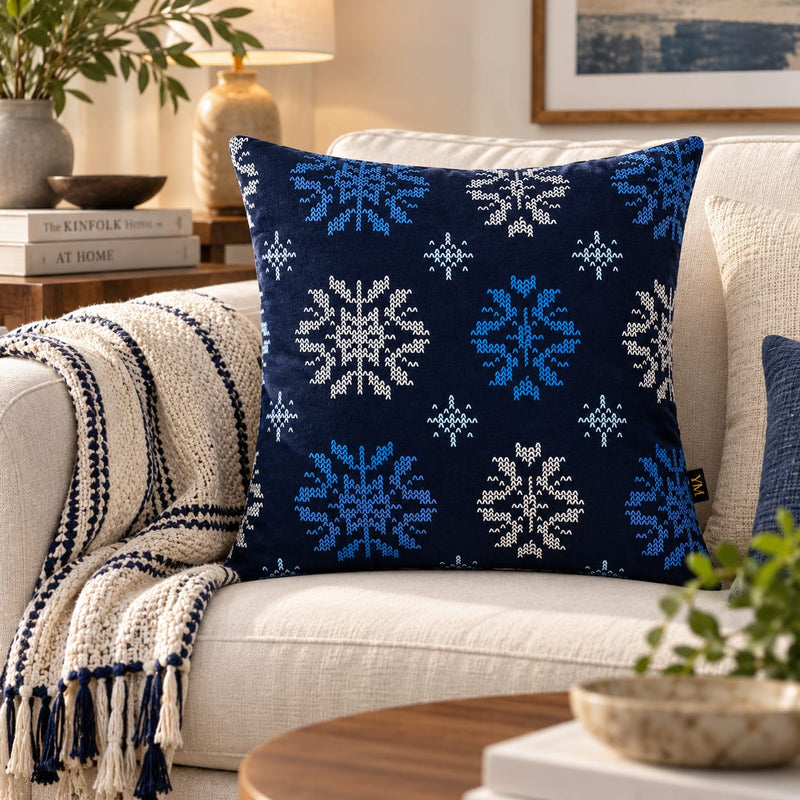 Indigo Home Collection – Handcrafted Cushion Covers – Set of 5