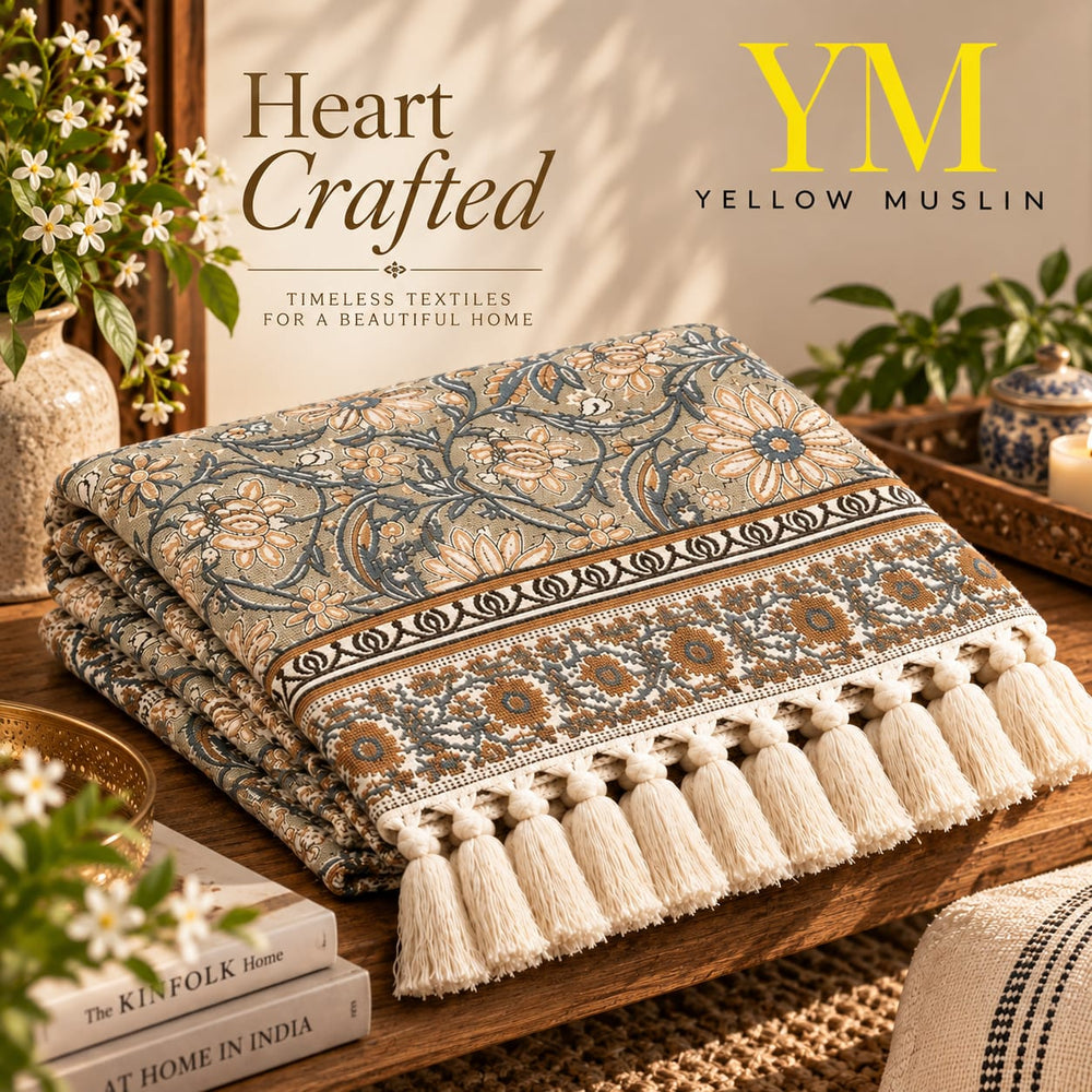 Persian Garden Cotton Throw