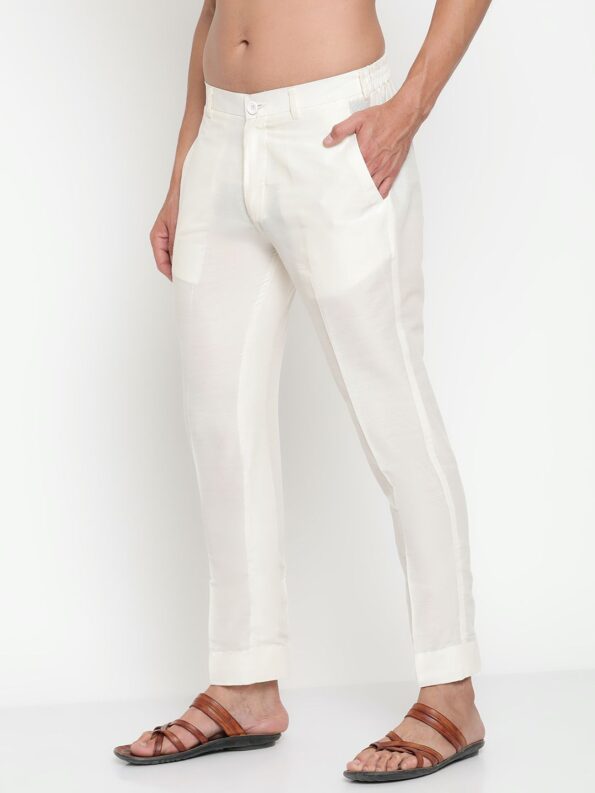 white cigarette pants with pockets