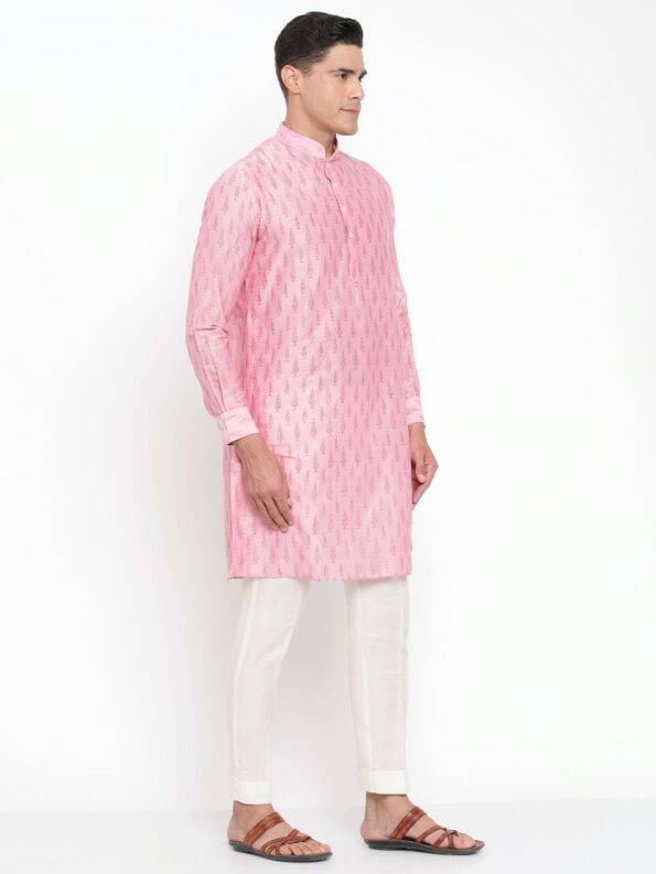 Cotton Silk Pink Kurta