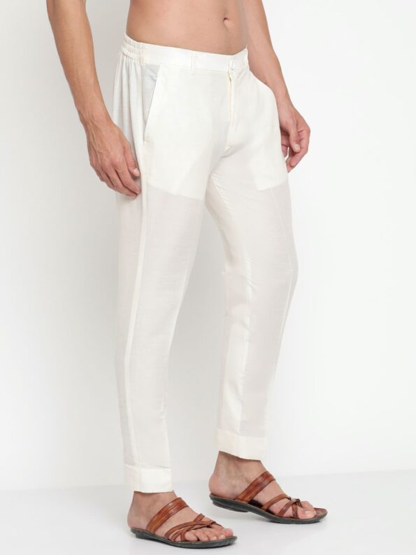 white cigarette pants with pockets