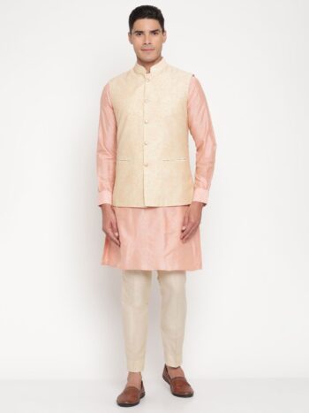 Silk Bandgala Kurta Set