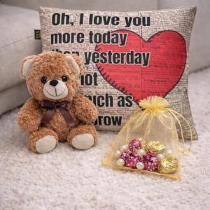 Valentines Day Gift Yellow Muslin